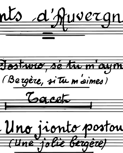 Chants d'Auvergne, Series 5 (complete)