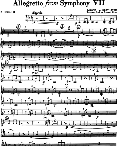 Allegretto (from 'Symphony No. 7')