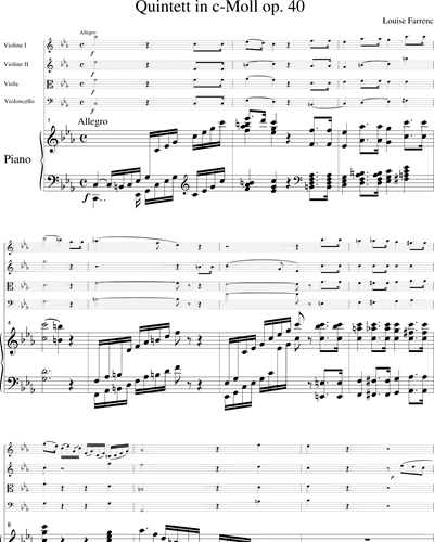 Piano Quintet in C minor, op. 40