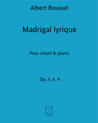 Madrigal lyrique Op. 3 n. 4