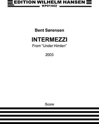 Intermezzi (from "Under Himlen")