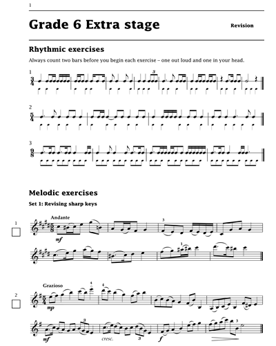 Improve Your Sight-Reading Violin: Grade 6 Extra Stage