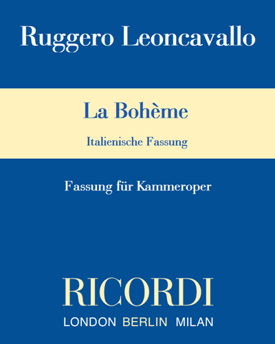 La Bohème - Fassung für Kammeroper