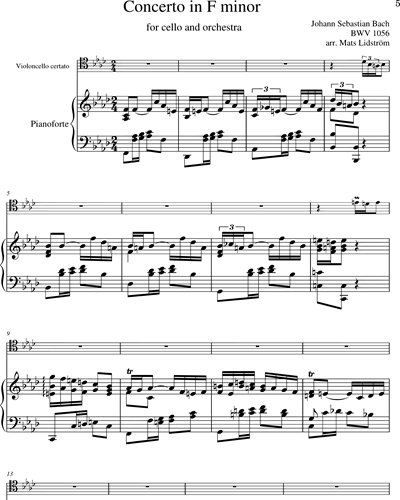 Concerto in F minor BWV 1056