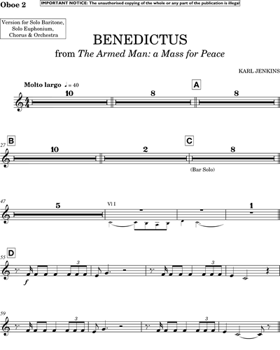 Benedictus (from "The Armed Man")