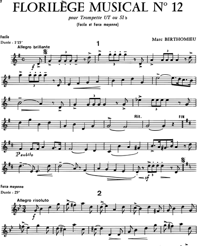 Florilège musical N° 12