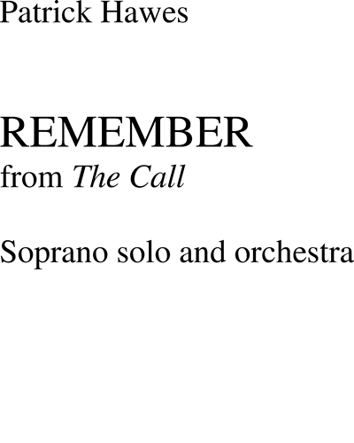 Remember (from "The Call")