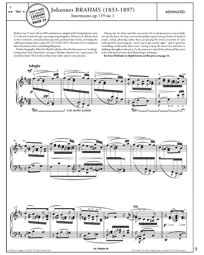 Intermezzo Op.119 No.1