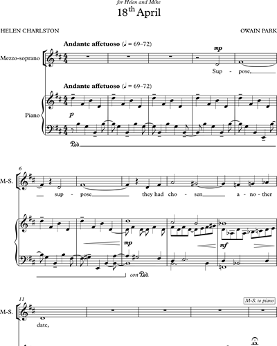 Mezzo-soprano & Baritone & Piano