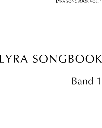 Lyra Songbook, Vol. 1