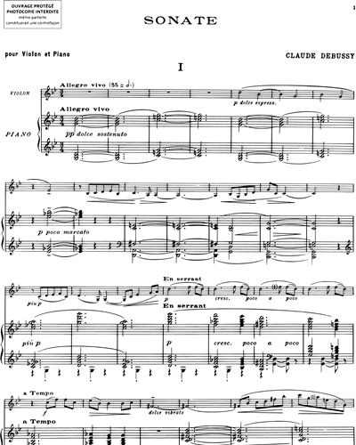 Sonate n. 3 - Pour violon & piano