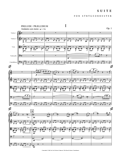 Suite for strygeorkester, Op. 1