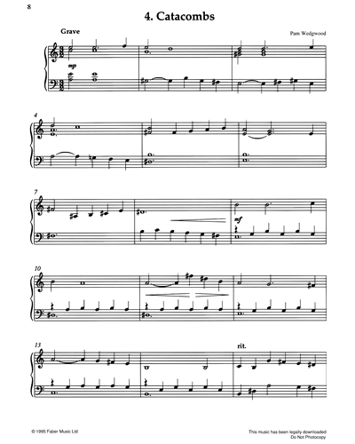 Catacombs Sheet Music by Pam Wedgwood | nkoda