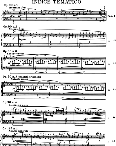 8 Improvvisi Op. 90 e Op. 142