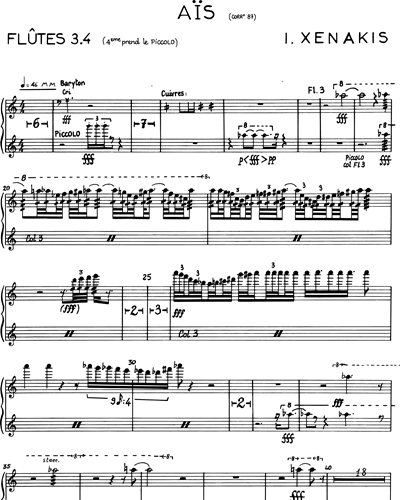 Flute 3 & Flute 4/Piccolo