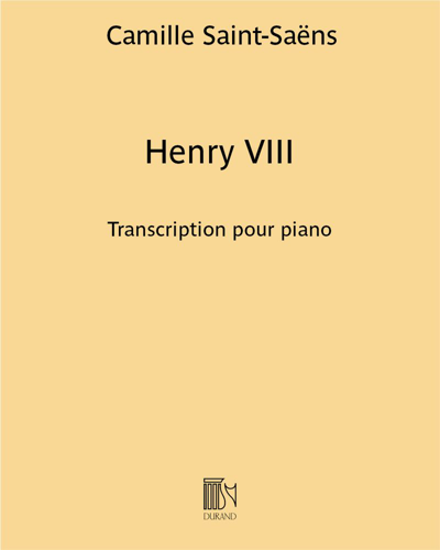 Henry VIII - Transcription pour piano