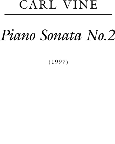 Piano Sonata No. 2