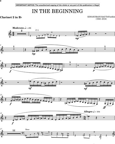 Clarinet 2 in Bb