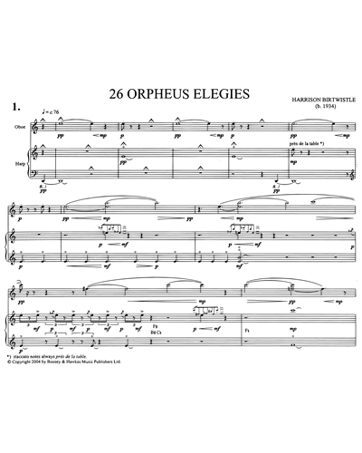 26 Orpheus Elegies