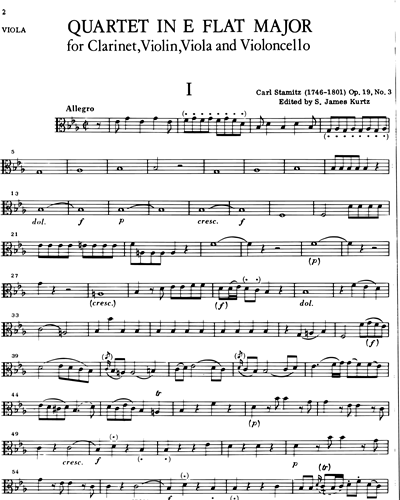 Quartett Es-dur op. 19 Nr. 3