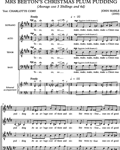 Mixed Chorus SATB & Piano Rehearsal