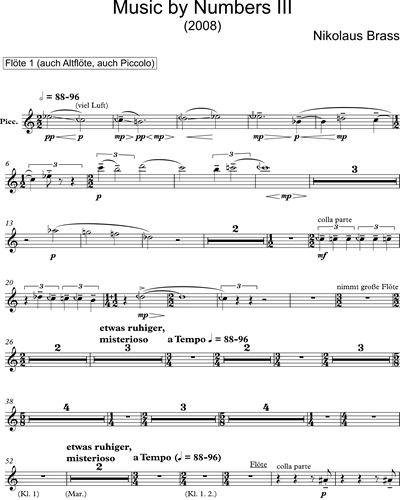 Flute 1/Alto Flute 1/Piccolo