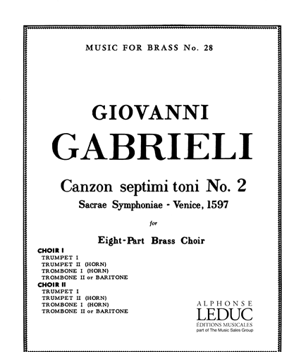 Canzon septimi toni No. 2 (from "Sacrae Symphoniae", Venice, 1597)