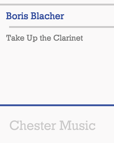 Take Up the Clarinet
