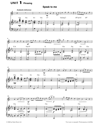 Saxophone Basics Repertoire Unit 1 - Piano Part