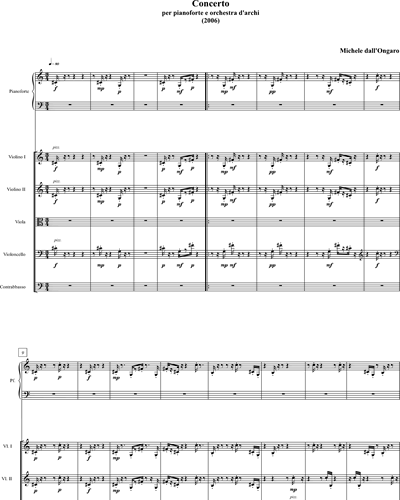 Full Score & Piano