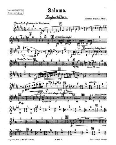 Salome [Full Version] Full Score Sheet Music by Richard Strauss, nkoda