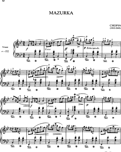 Mazurka in Bb major, op. 7