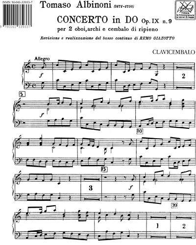 Concerto in C major, op. 9 No. 9
