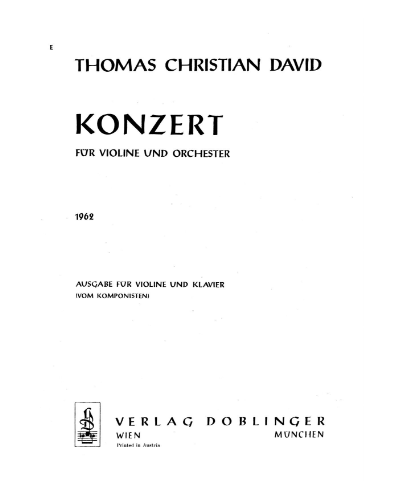 Concerto No.1 (1962)