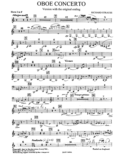 Oboe Concerto, Trv 292 [Original Ending]