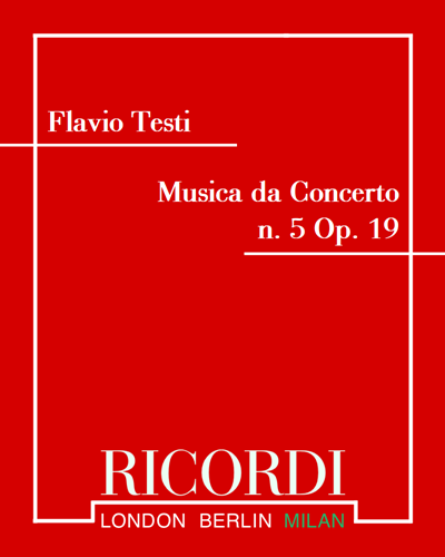 Musica da Concerto n. 5 Op. 19