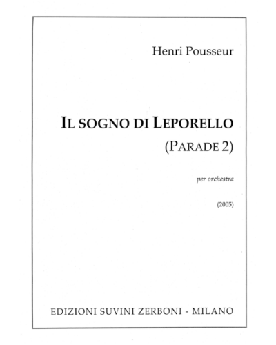 Il sogno di leporello (Parade 2)