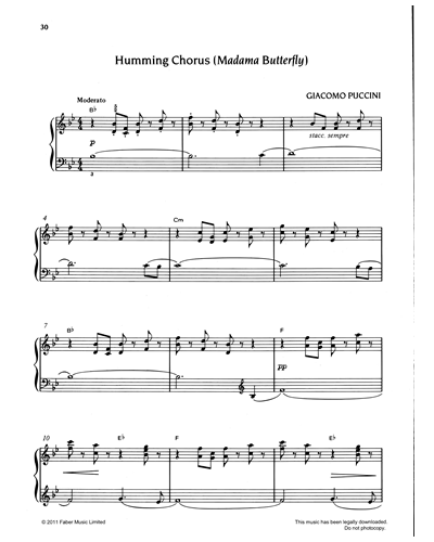 Humming Chorus from Madama Butterfly