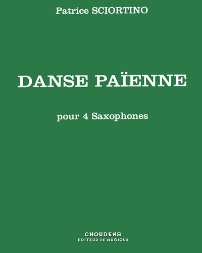 Danse Paienne for 4 Saxophones, op. 10