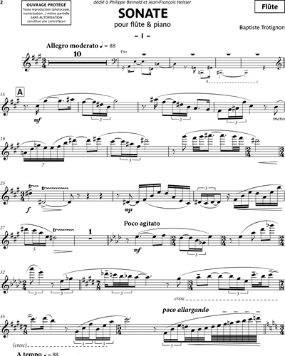 Sonate pour flûte & piano