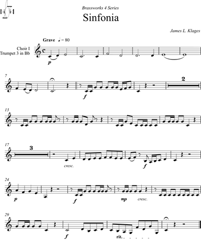 [Choir 1] Trumpet in Bb 3