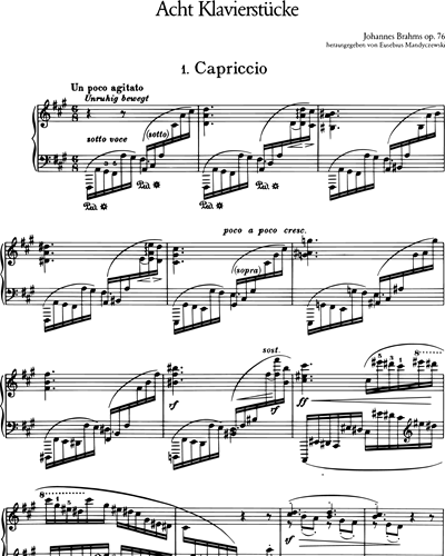 8 Klavierstücke op. 76
