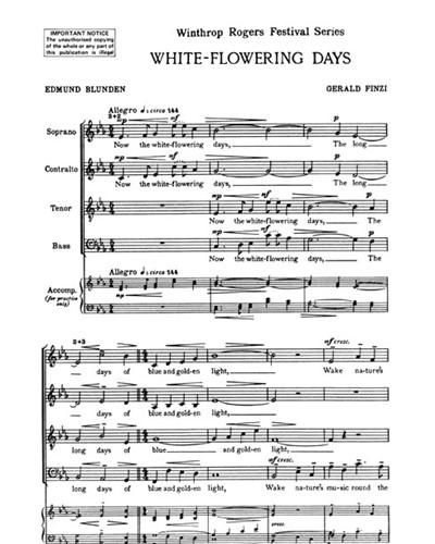 White-Flowering Days, op. 37