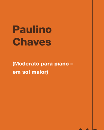 (Moderato para piano – em sol maior)