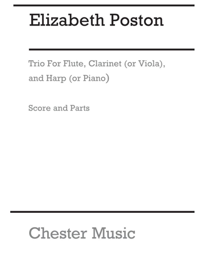 Trio for Flute, Clarinet (or Viola) and Harp (or Piano)