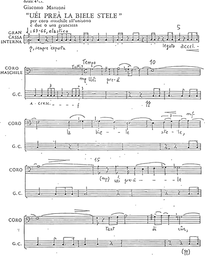 Male Chorus & Bass Drum