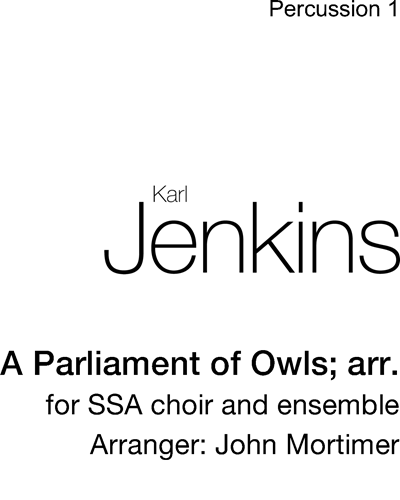 A Parliament of Owls (Arranged for SSA Choir and Ensemble)