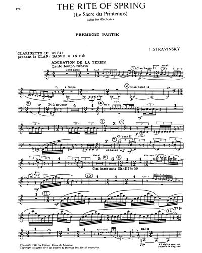 Clarinet 3 in Bb/Bass Clarinet 2 in Bb