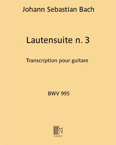 Lautensuite No. 3, BWV 995