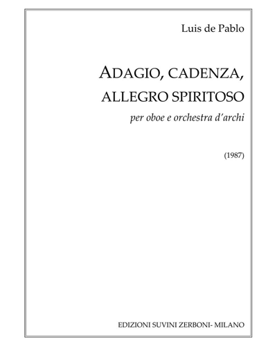 Adagio Cadenza Allegro Spiritoso